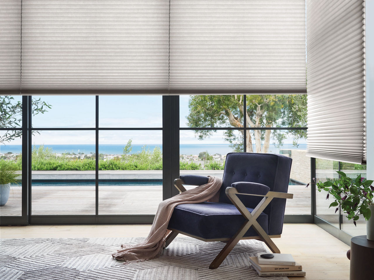 Duette Honeycomb Shades in Bedroom