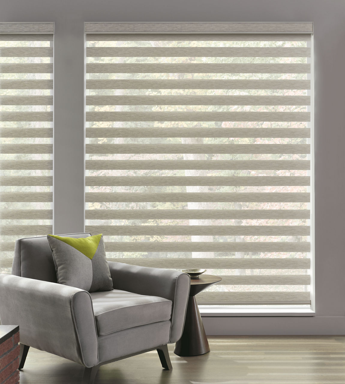 Designer Banded Shades Clearview