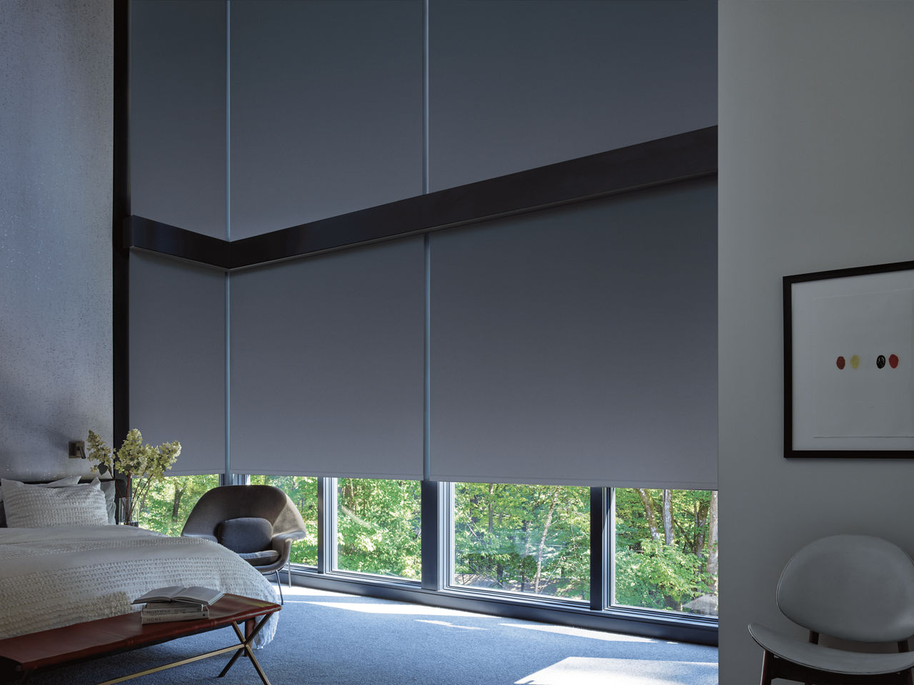 Designer Screen Shades in Abyss Volcanic Ash