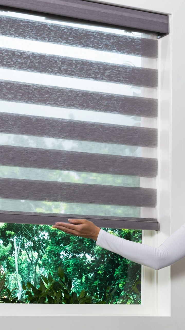 LiteRise Control Option on Designer Banded Shades