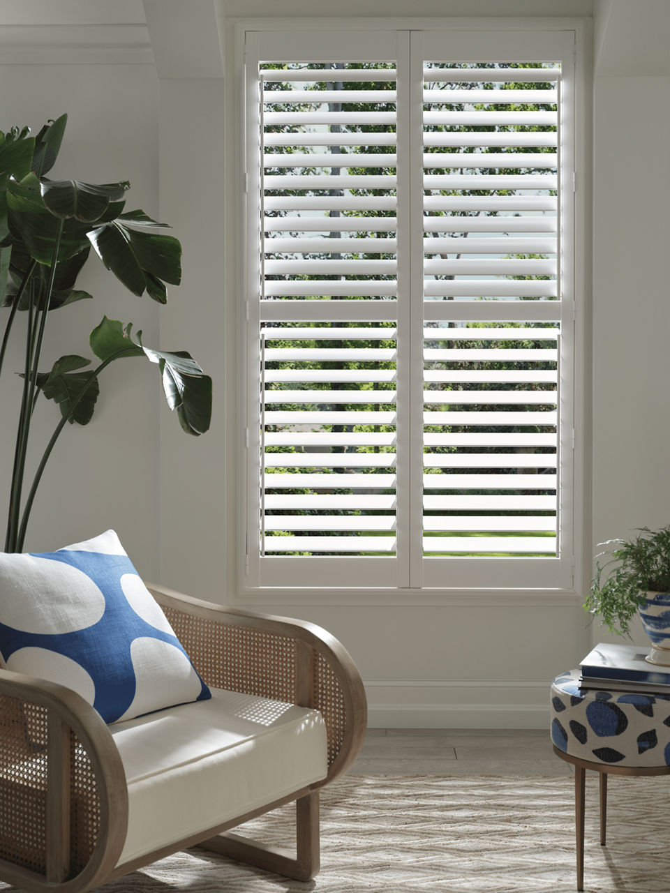 Palm Beach in Polysatin Bright White