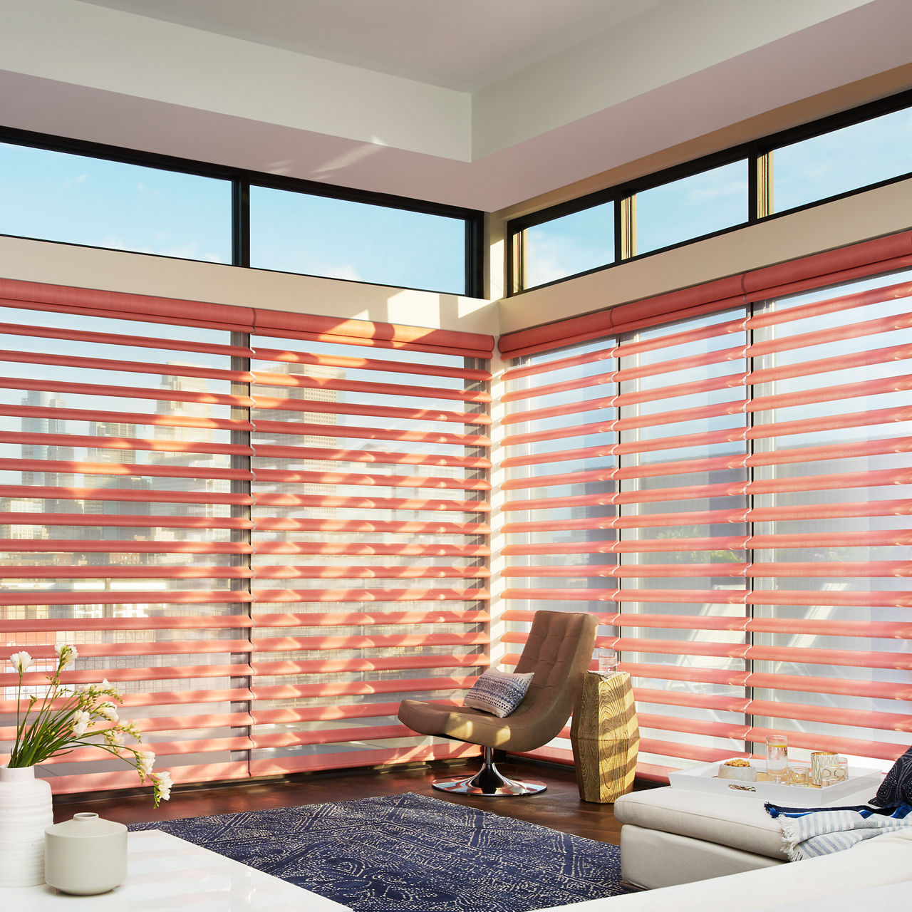 Bamboo Window Shades, Skyline