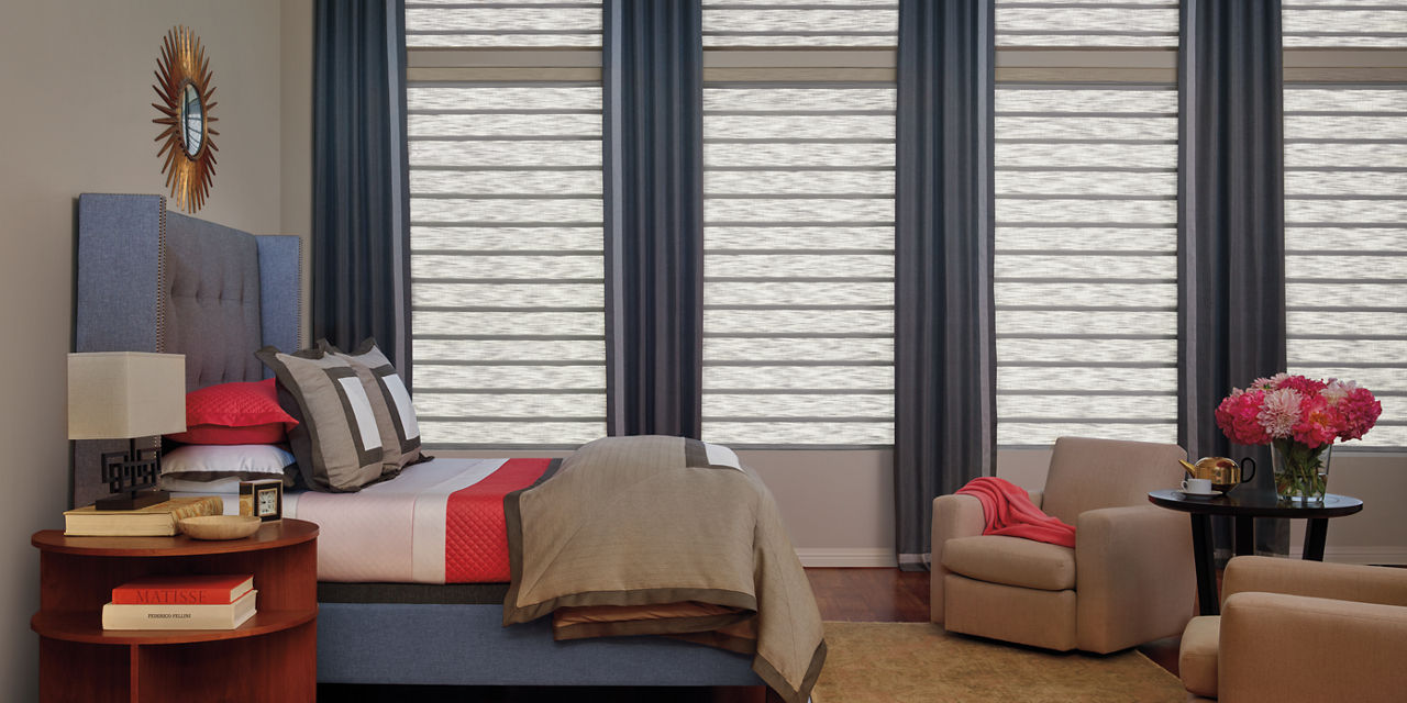 Bedroom deals window treatments