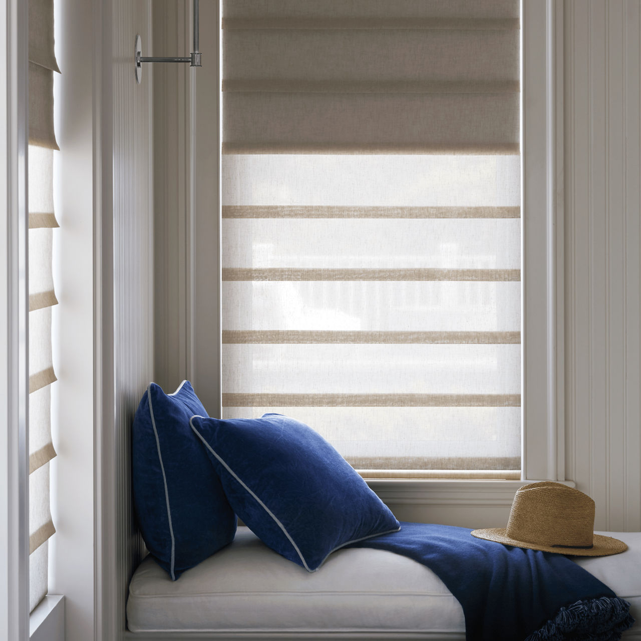 Hunter Douglas Remembrance Roller Shade with Toile Collection Fabric 