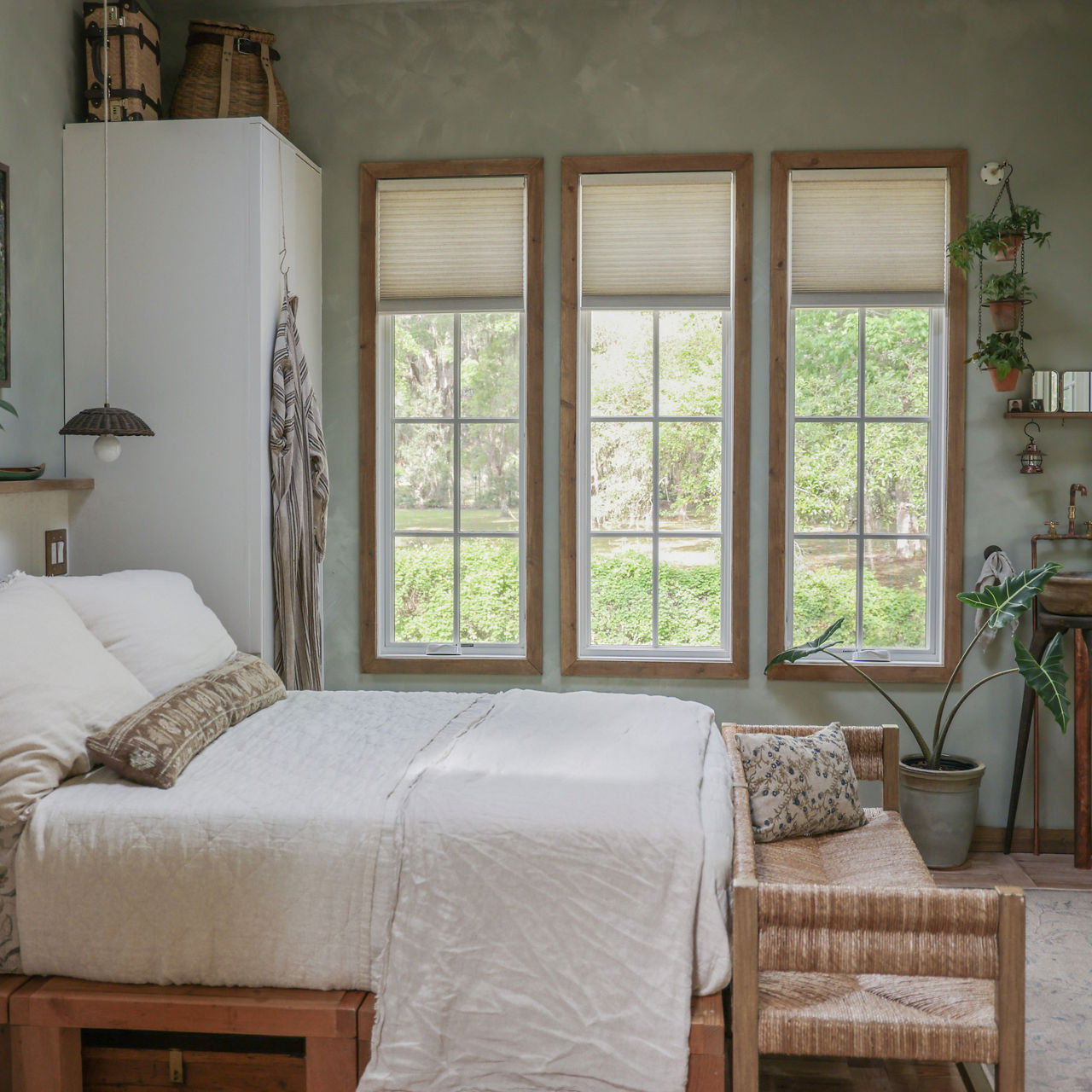 Duette Honeycomb Shades in Birch Bark